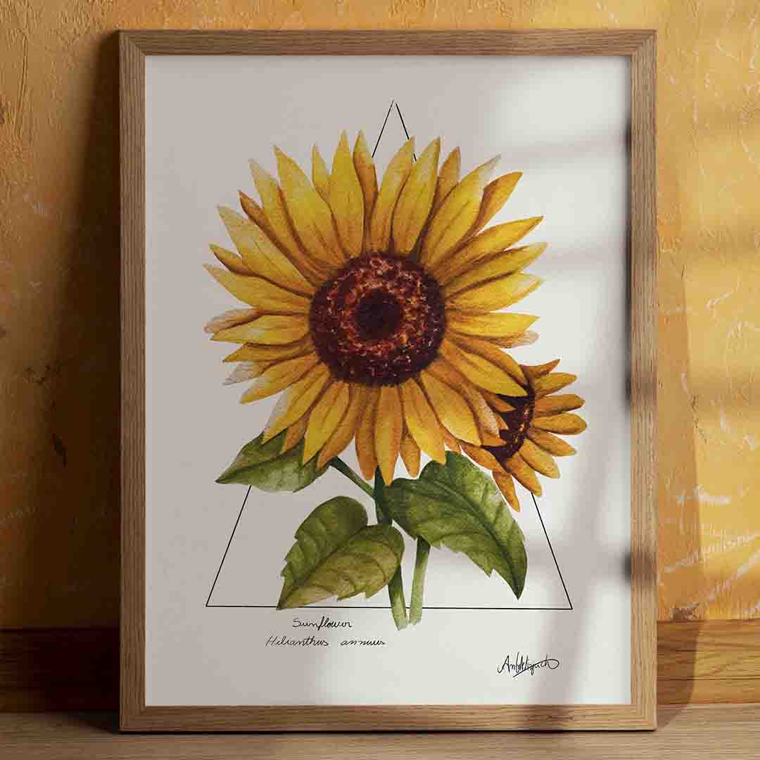 sunflower art print