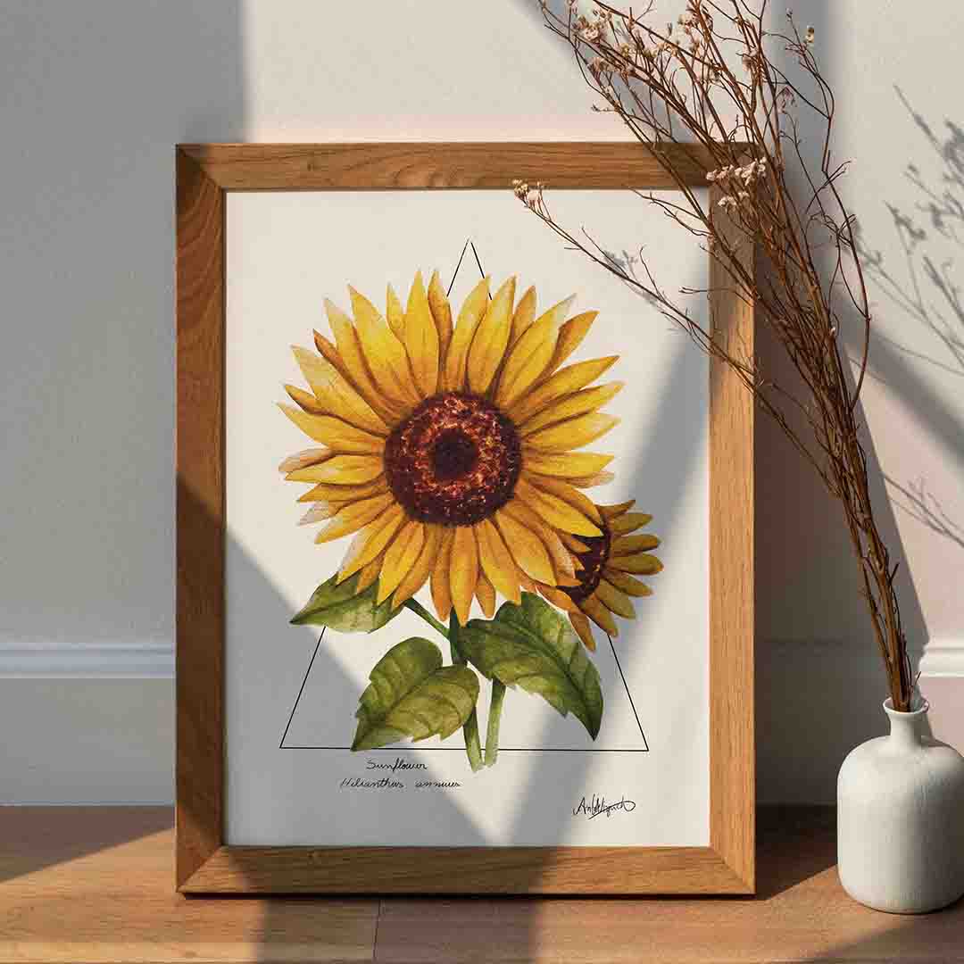 Sunflower art print