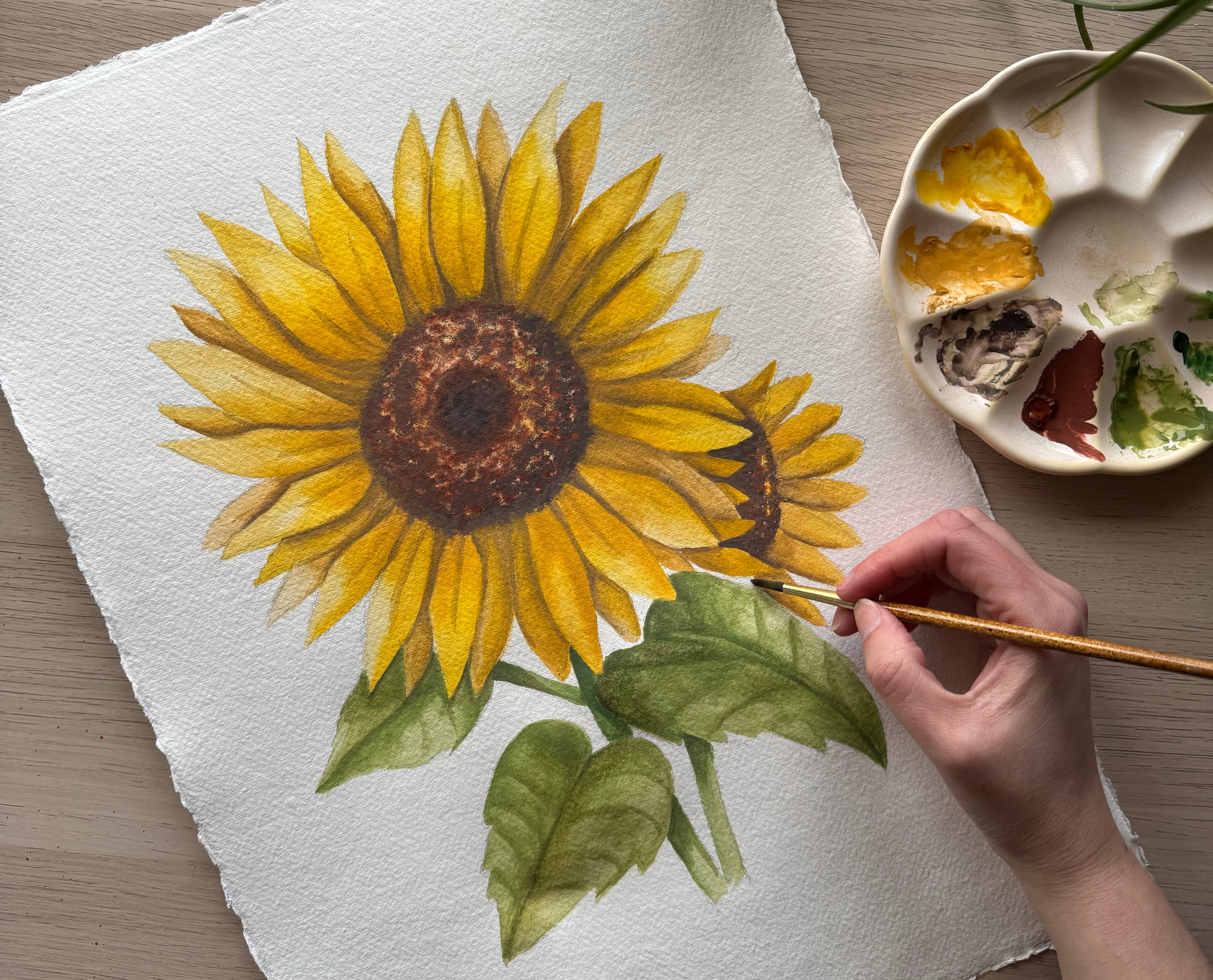 Sunflower art print