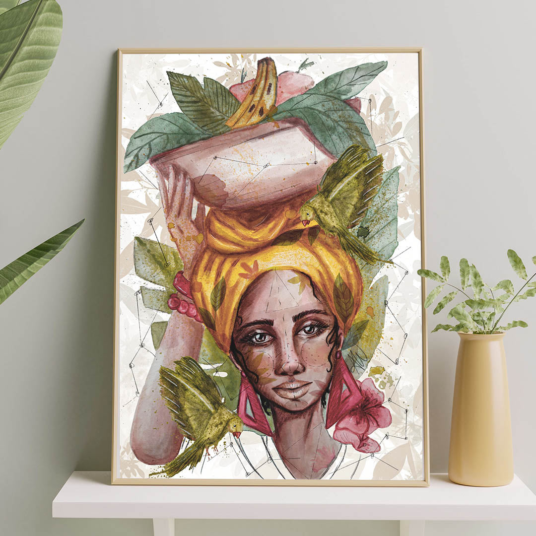 baiana art print