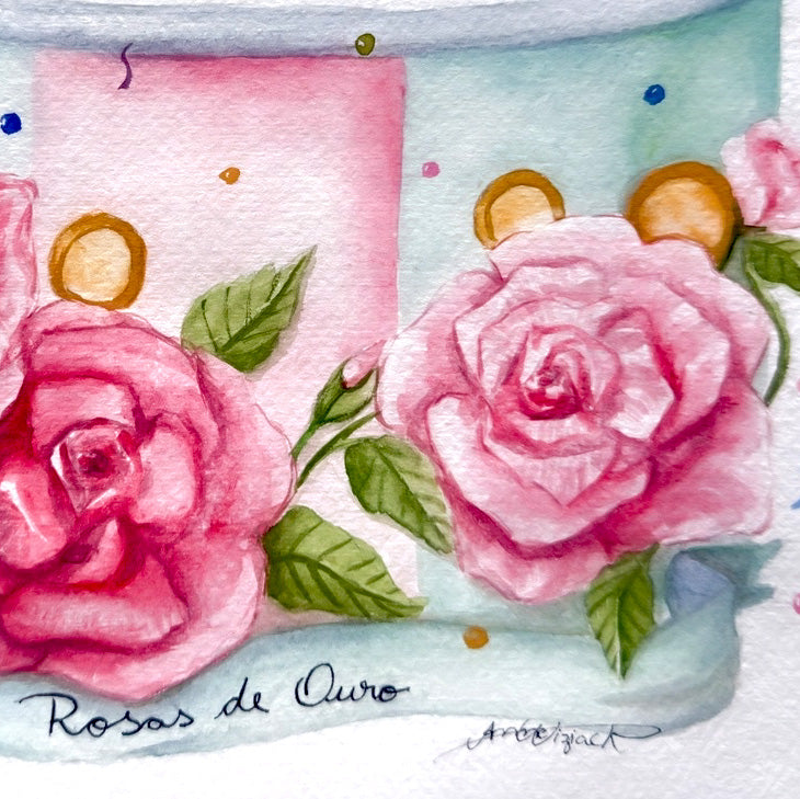 Rosas de Ouro Original Art